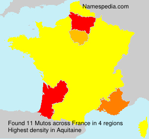 Surname Mutos in France Surname Mutos in France