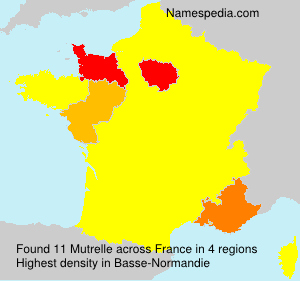 Surname Mutrelle in France Surname Mutrelle in France