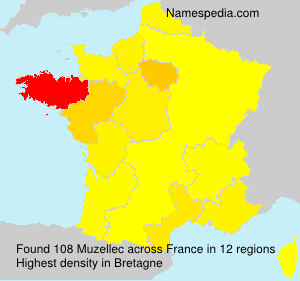 Surname Muzellec in France Surname Muzellec in France