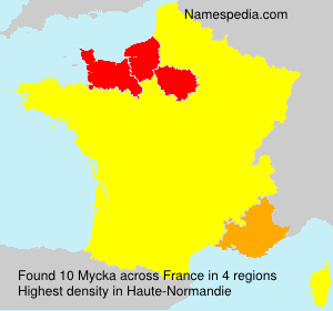 Surname Mycka in France Surname Mycka in France
