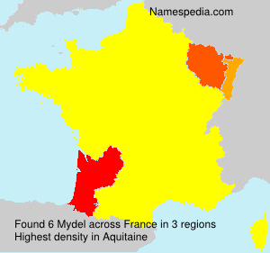 Surname Mydel in France Surname Mydel in France