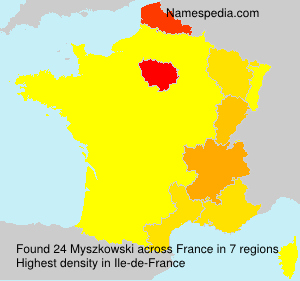 Surname Myszkowski in France Surname Myszkowski in France
