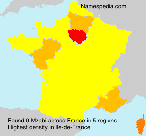 Surname Mzabi in France