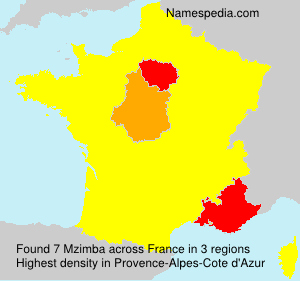 Surname Mzimba in France