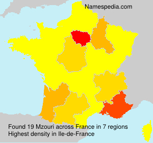 Surname Mzouri in France