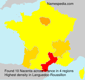 Surname Nacenta in France Surname Nacenta in France
