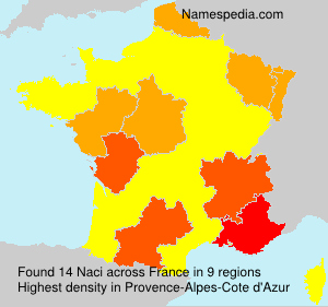 Surname Naci in France Surname Naci in France