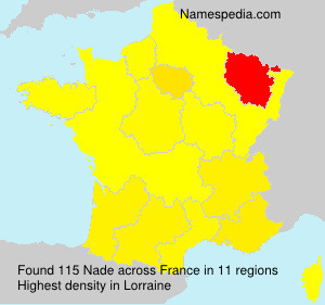 Surname Nade in France Surname Nade in France