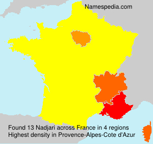 Surname Nadjari in France Surname Nadjari in France