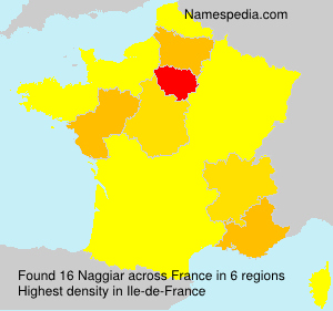 Surname Naggiar in France Surname Naggiar in France