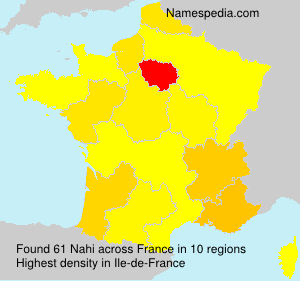 Surname Nahi in France Surname Nahi in France