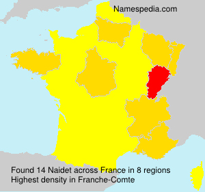 Surname Naidet in France Surname Naidet in France