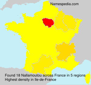 Surname Nallamoutou in France Surname Nallamoutou in France