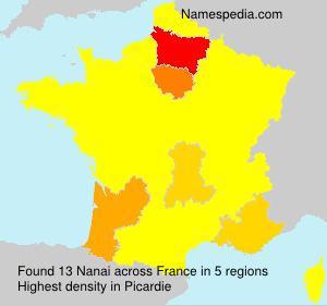 Surname Nanai in France Surname Nanai in France