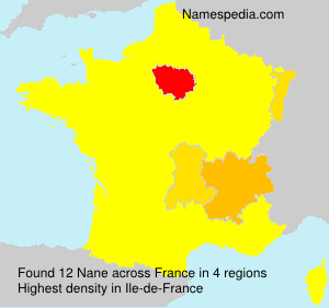 Surname Nane in France Surname Nane in France