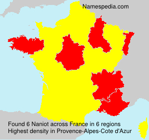 Surname Naniot in France Surname Naniot in France