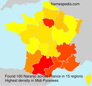 Surname Naranjo in France Surname Naranjo in France