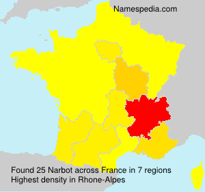 Surname Narbot in France Surname Narbot in France