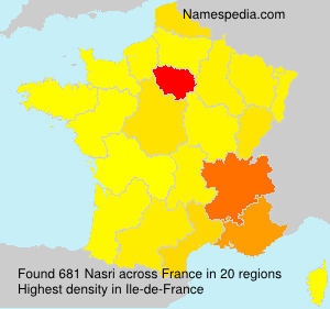 Surname Nasri in France Surname Nasri in France