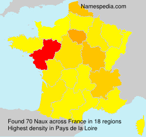 Surname Naux in France Surname Naux in France