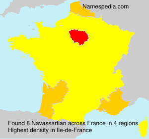 Surname Navassartian in France Surname Navassartian in France