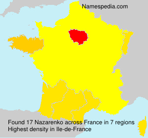 Surname Nazarenko in France Surname Nazarenko in France