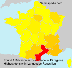Surname Nazon in France Surname Nazon in France