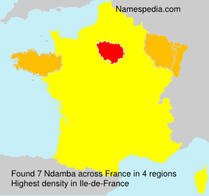 Surname Ndamba in France Surname Ndamba in France