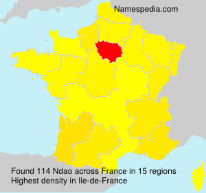 Surname Ndao in France Surname Ndao in France