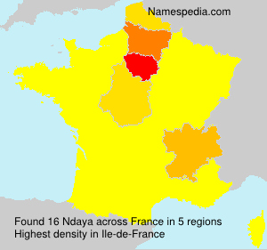 Surname Ndaya in France Surname Ndaya in France