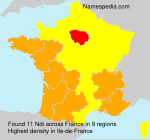 Surname Ndi in France Surname Ndi in France