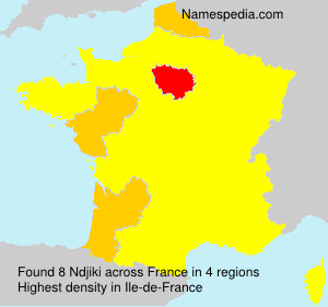 Surname Ndjiki in France Surname Ndjiki in France