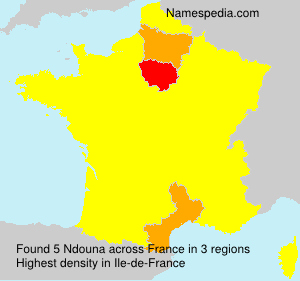 Surname Ndouna in France Surname Ndouna in France