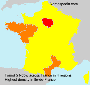 Surname Ndow in France Surname Ndow in France