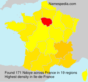 Surname Ndoye in France Surname Ndoye in France