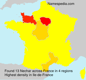 Surname Nechar in France Surname Nechar in France