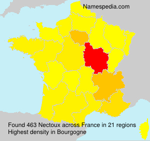 Surname Nectoux in France Surname Nectoux in France