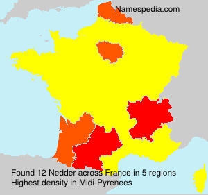 Surname Nedder in France Surname Nedder in France