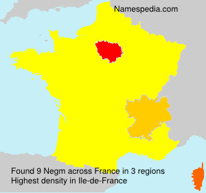 Surname Negm in France Surname Negm in France
