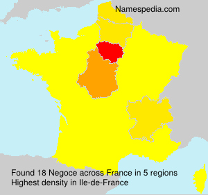 Surname Negoce in France Surname Negoce in France