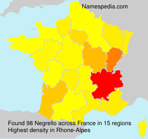 Surname Negrello in France Surname Negrello in France