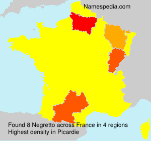 Surname Negretto in France Surname Negretto in France