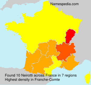 Surname Neirotti in France
