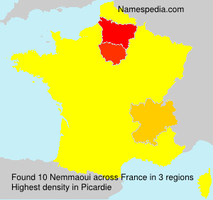 Surname Nemmaoui in France Surname Nemmaoui in France