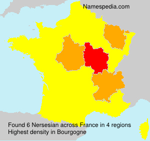 Surname Nersesian in France Surname Nersesian in France