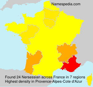 Surname Nersessian in France Surname Nersessian in France