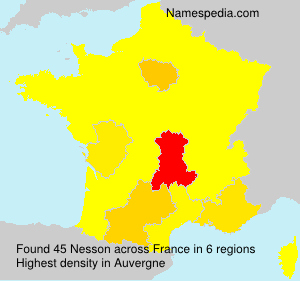 Surname Nesson in France Surname Nesson in France