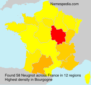 Surname Neugnot in France Surname Neugnot in France