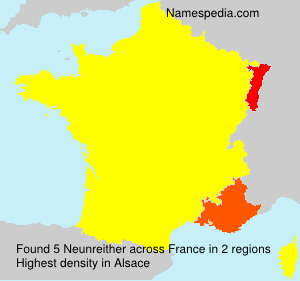 Surname Neunreither in France Surname Neunreither in France