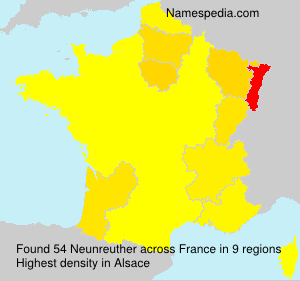 Surname Neunreuther in France Surname Neunreuther in France
